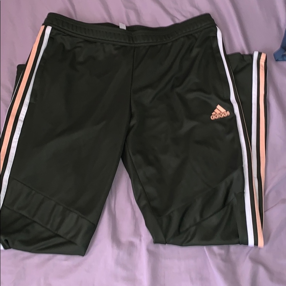 Dark Green Adidas Pants